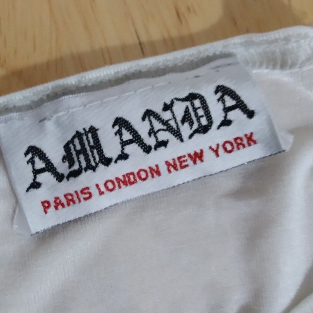 Vintage Amanda Hong Kong AOP Illustration Shirt Blouse - Picture 5 of 8
